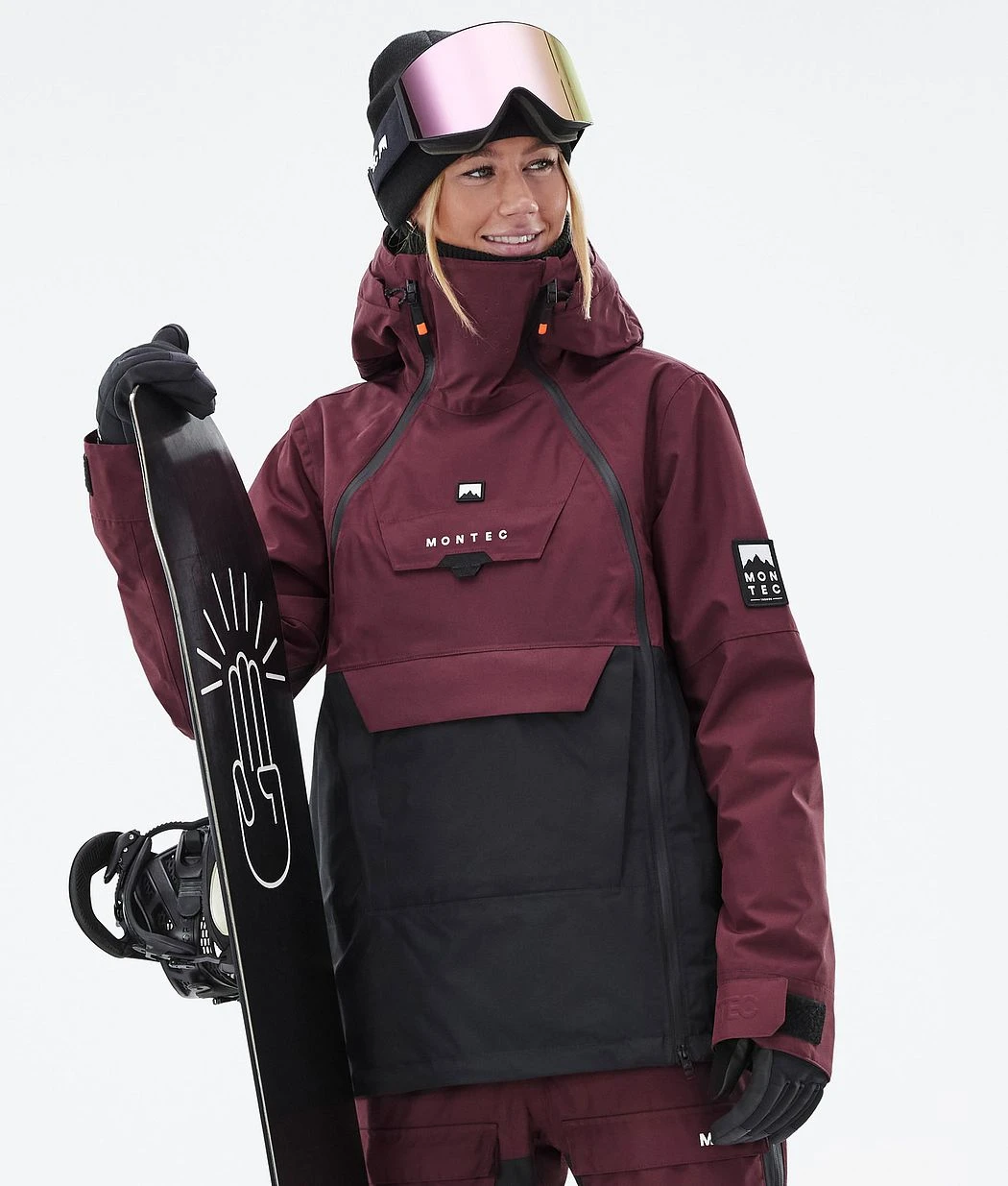 Doom W Snowboard Jacket Women Burgundy/Black - Image 2