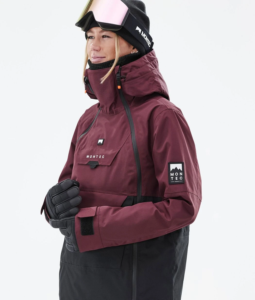 Doom W Snowboard Jacket Women Burgundy/Black - Image 3