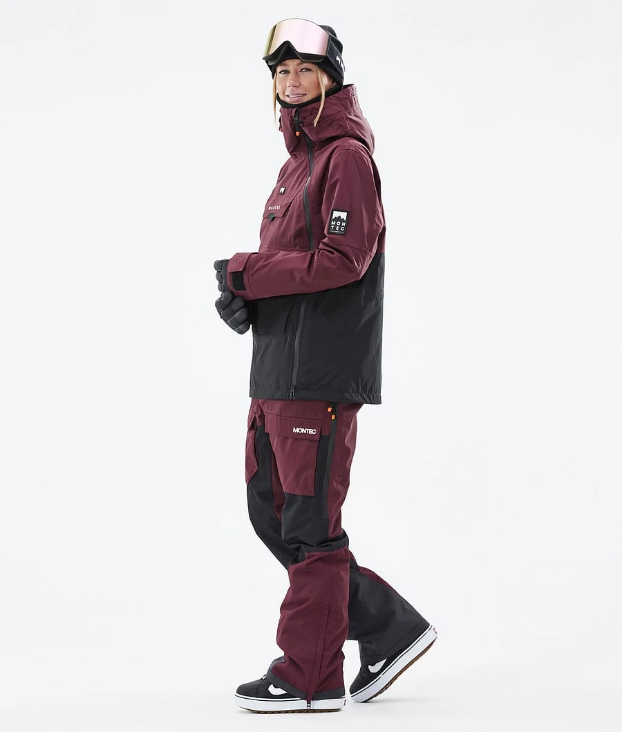 Doom W Snowboard Jacket Women Burgundy/Black - Image 5