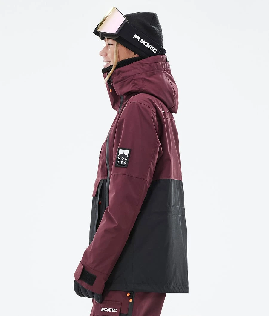 Doom W Snowboard Jacket Women Burgundy/Black - Image 7