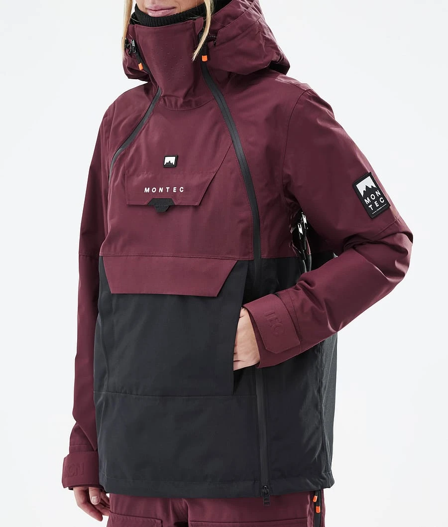 Doom W Snowboard Jacket Women Burgundy/Black - Image 9