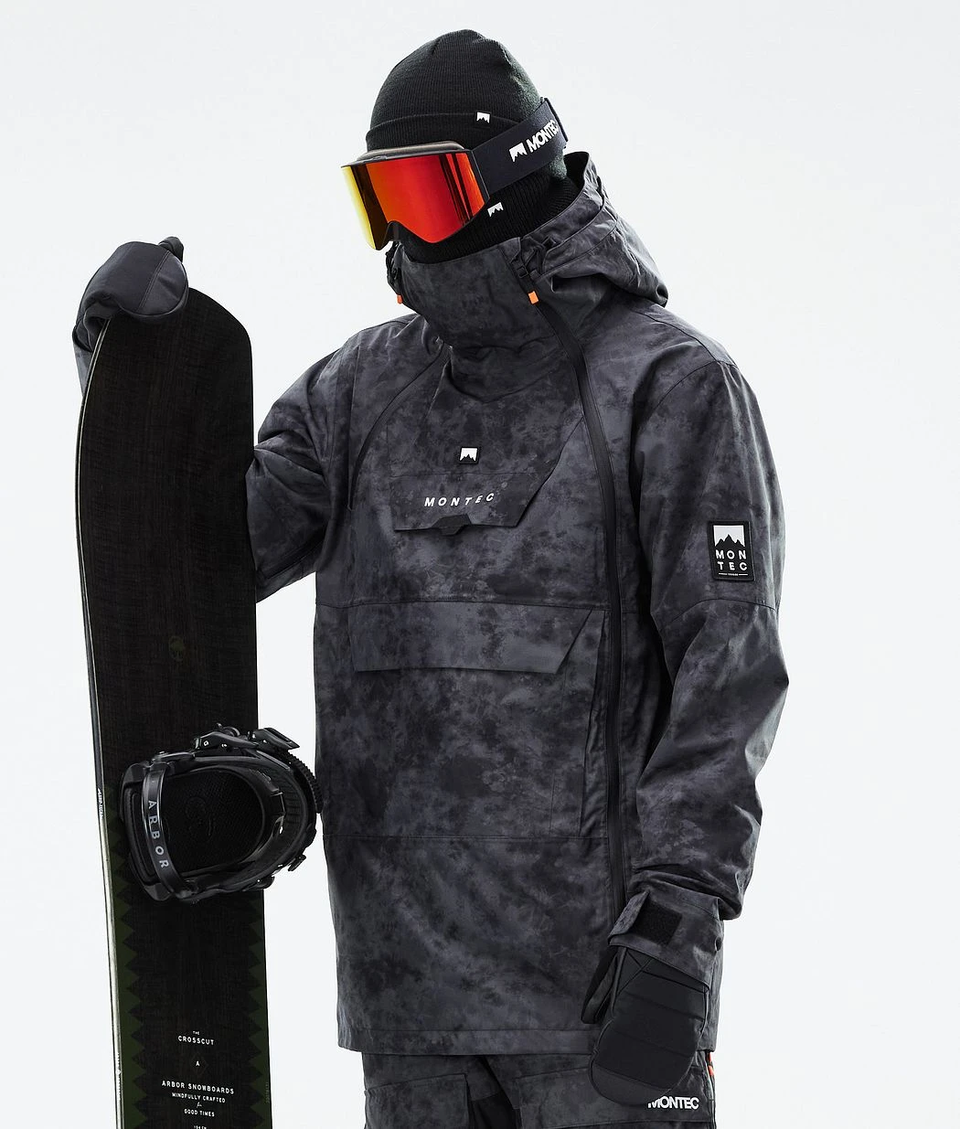 Doom Snowboard Jacket Men Black Tiedye - Image 2