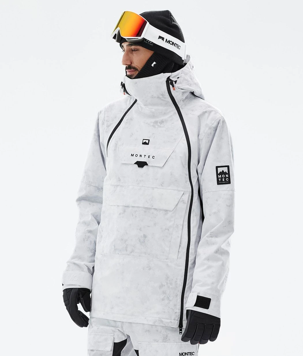 Doom Ski Jacket Men White Tiedye - Image 2