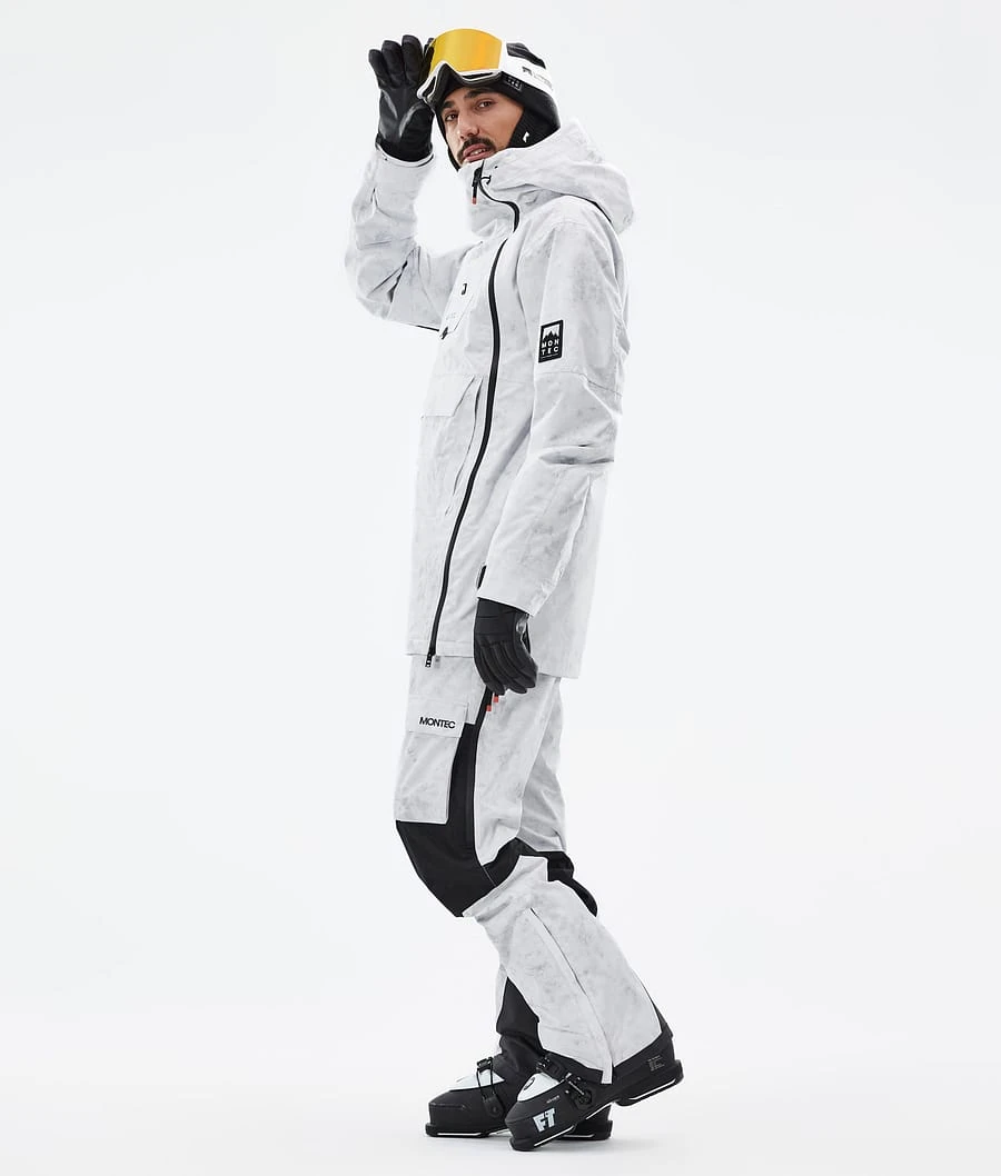 Doom Ski Jacket Men White Tiedye - Image 5