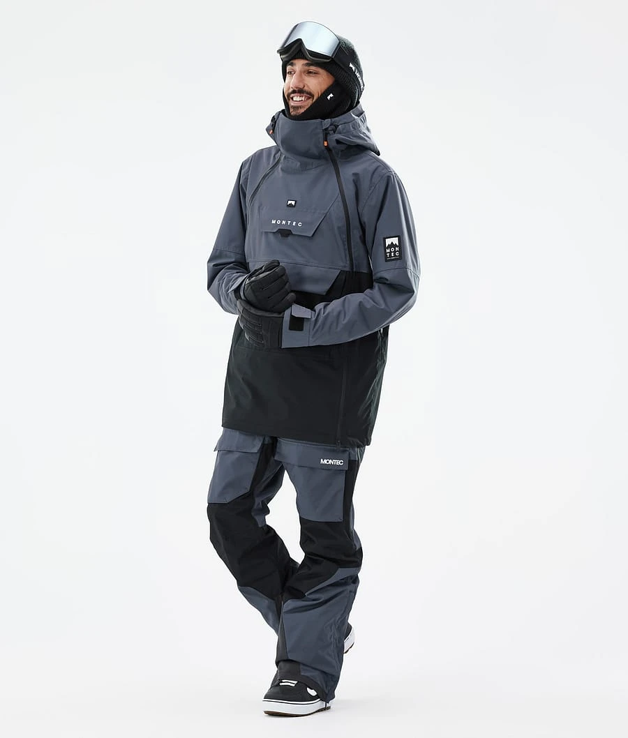 Doom Snowboard Jacket Men Metal Blue/Black - Image 4