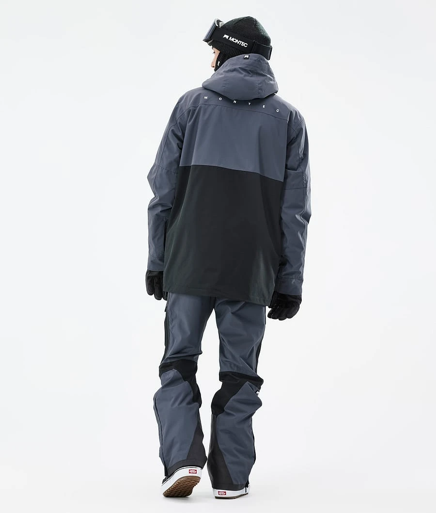 Doom Snowboard Jacket Men Metal Blue/Black - Image 6