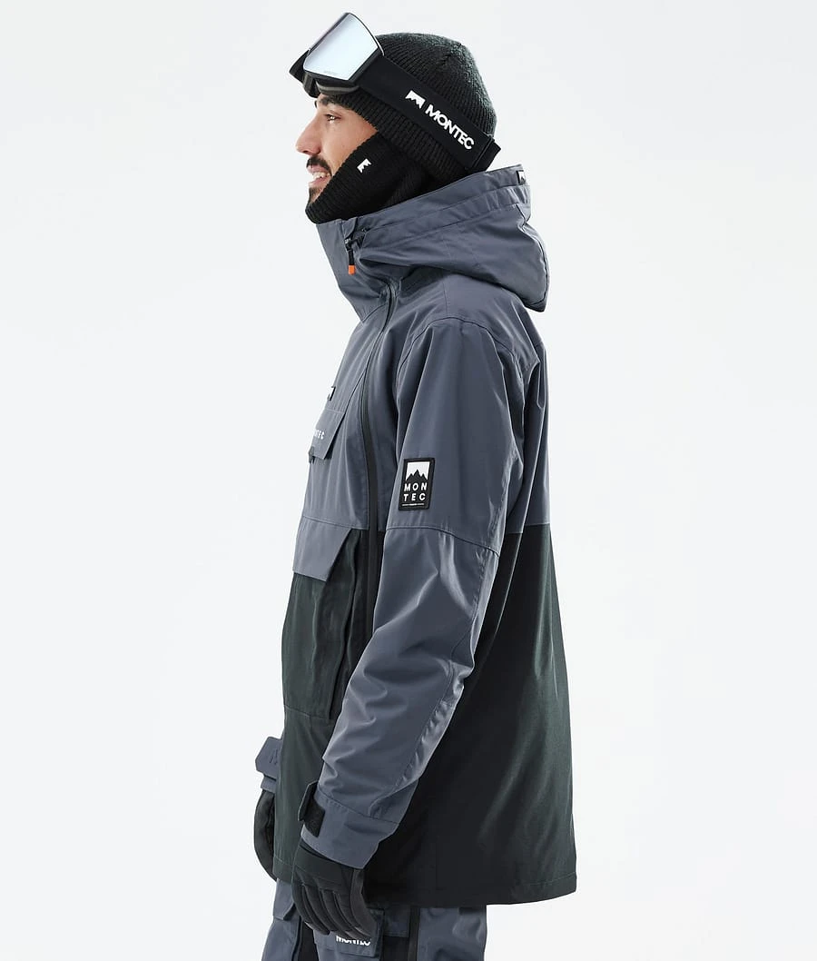 Doom Snowboard Jacket Men Metal Blue/Black - Image 7