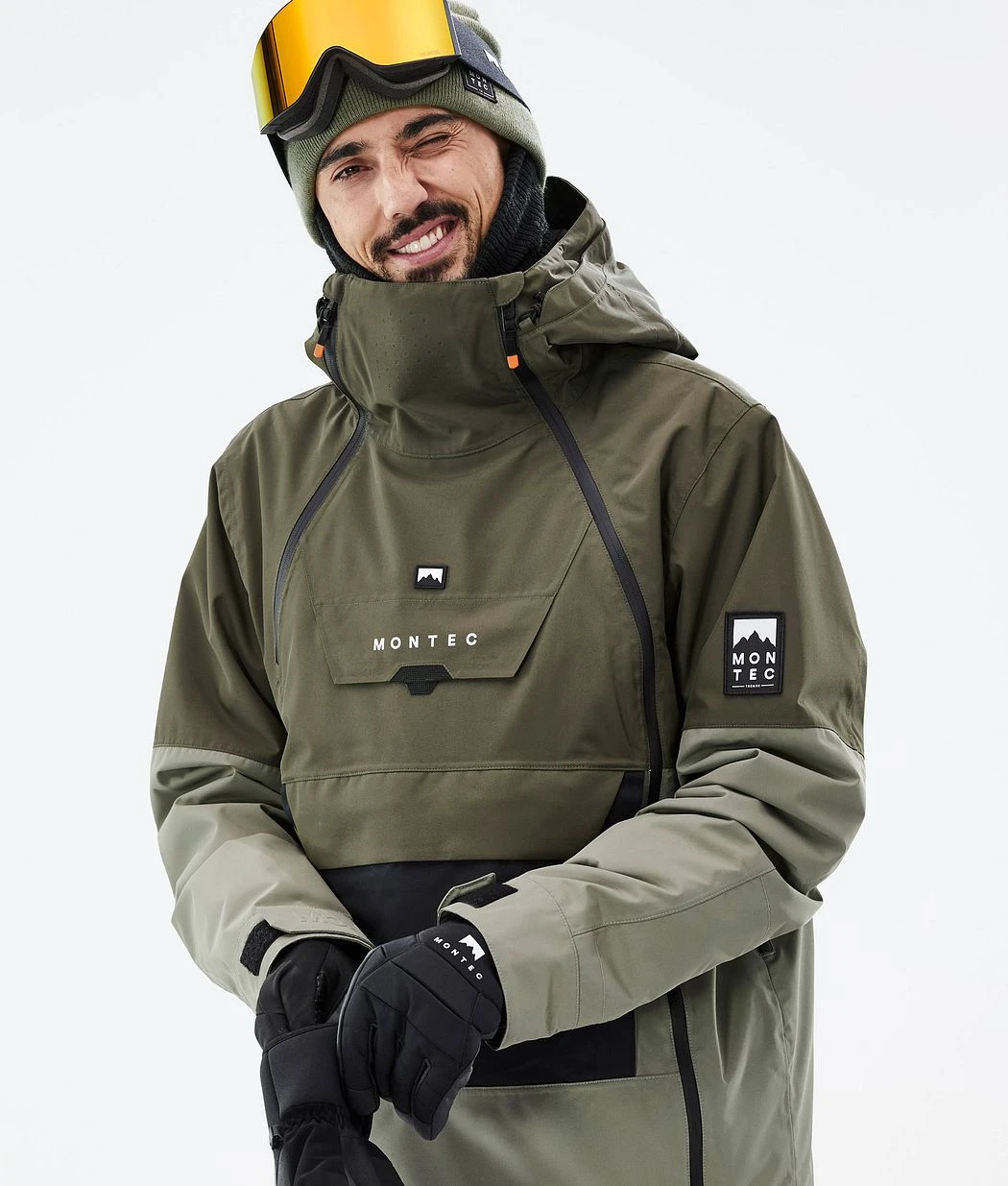 Doom Snowboard Jacket Men Olive Green/Black/Greenish - Image 3