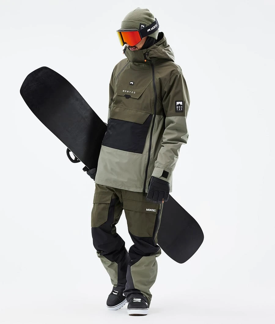Doom Snowboard Jacket Men Olive Green/Black/Greenish - Image 4