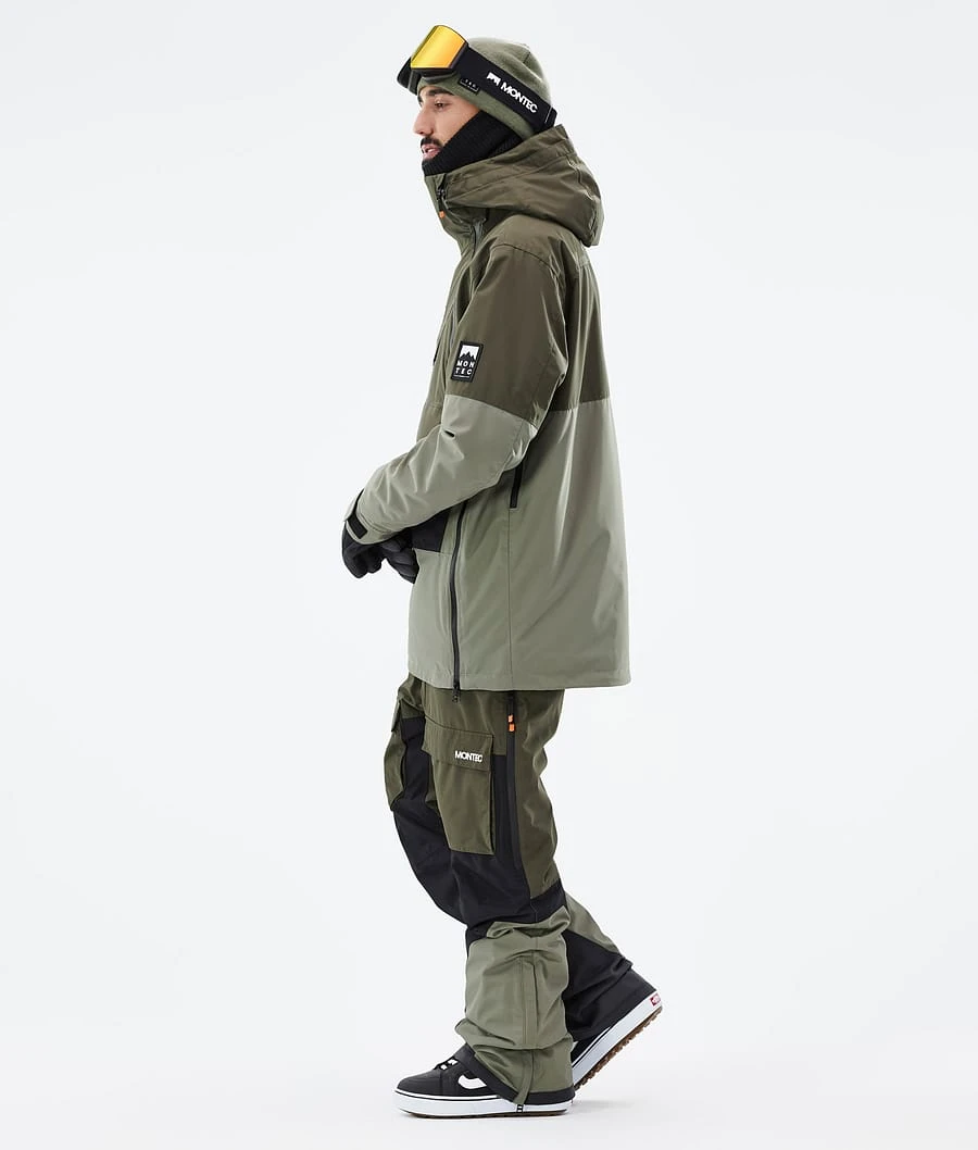 Doom Snowboard Jacket Men Olive Green/Black/Greenish - Image 5