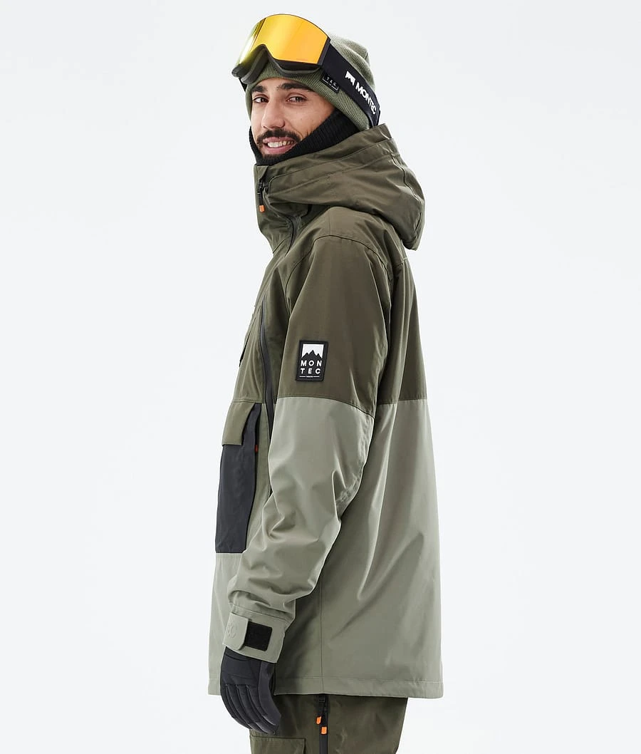 Doom Snowboard Jacket Men Olive Green/Black/Greenish - Image 7