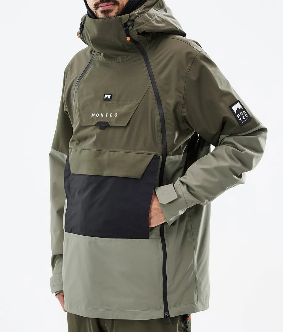 Doom Snowboard Jacket Men Olive Green/Black/Greenish - Image 9