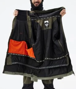 Doom Ski Jacket Men Olive Green/Black/Greenish