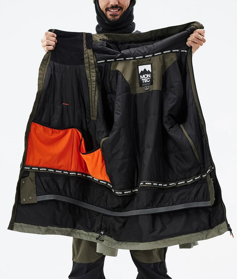 Doom Snowboard Jacket Men Olive Green/Black/Greenish