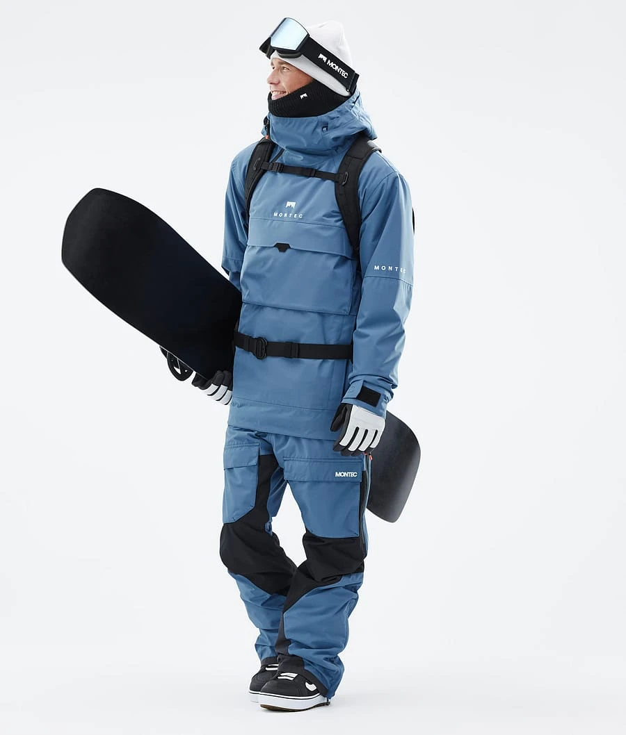 Dune Snowboard Jacket Men Blue Steel - Image 4