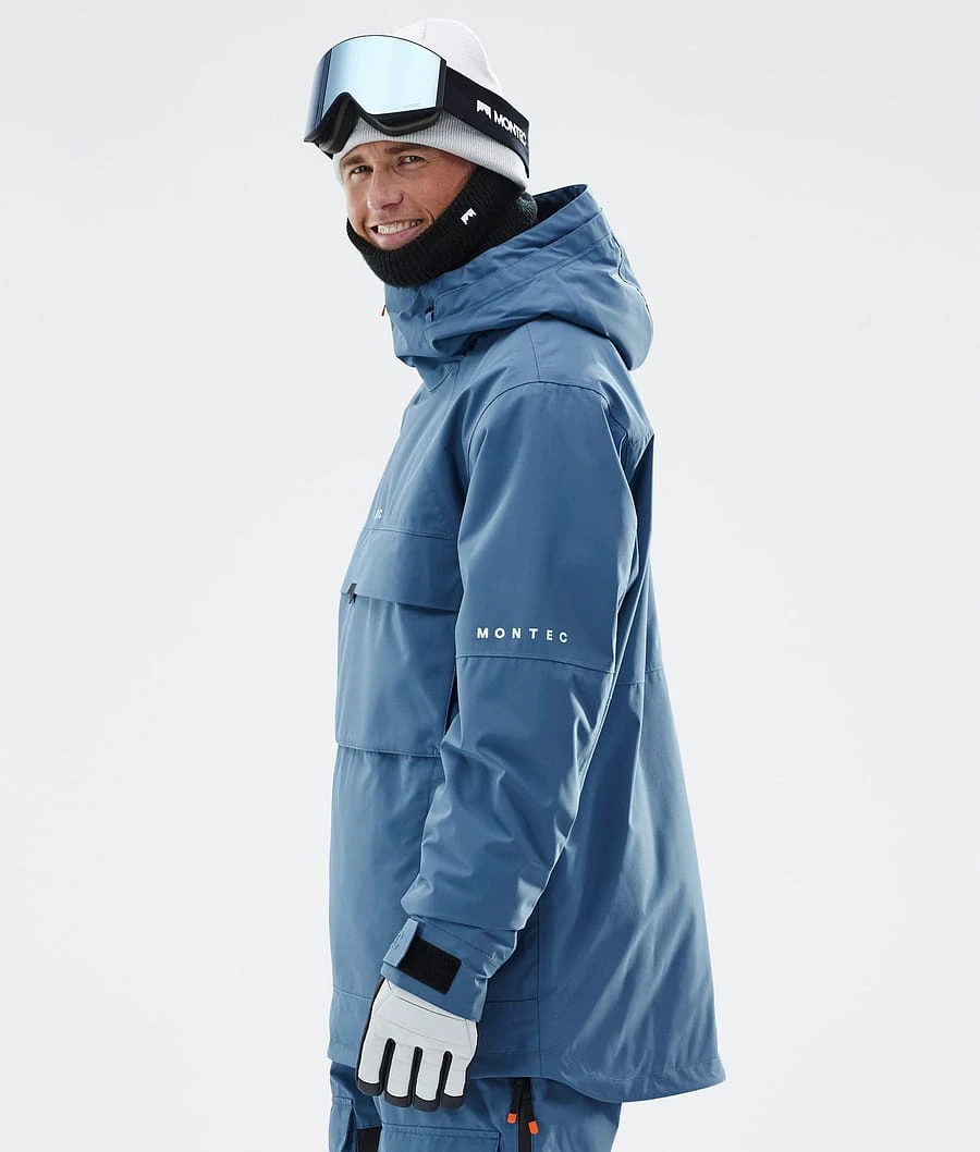 Dune Snowboard Jacket Men Blue Steel - Image 7