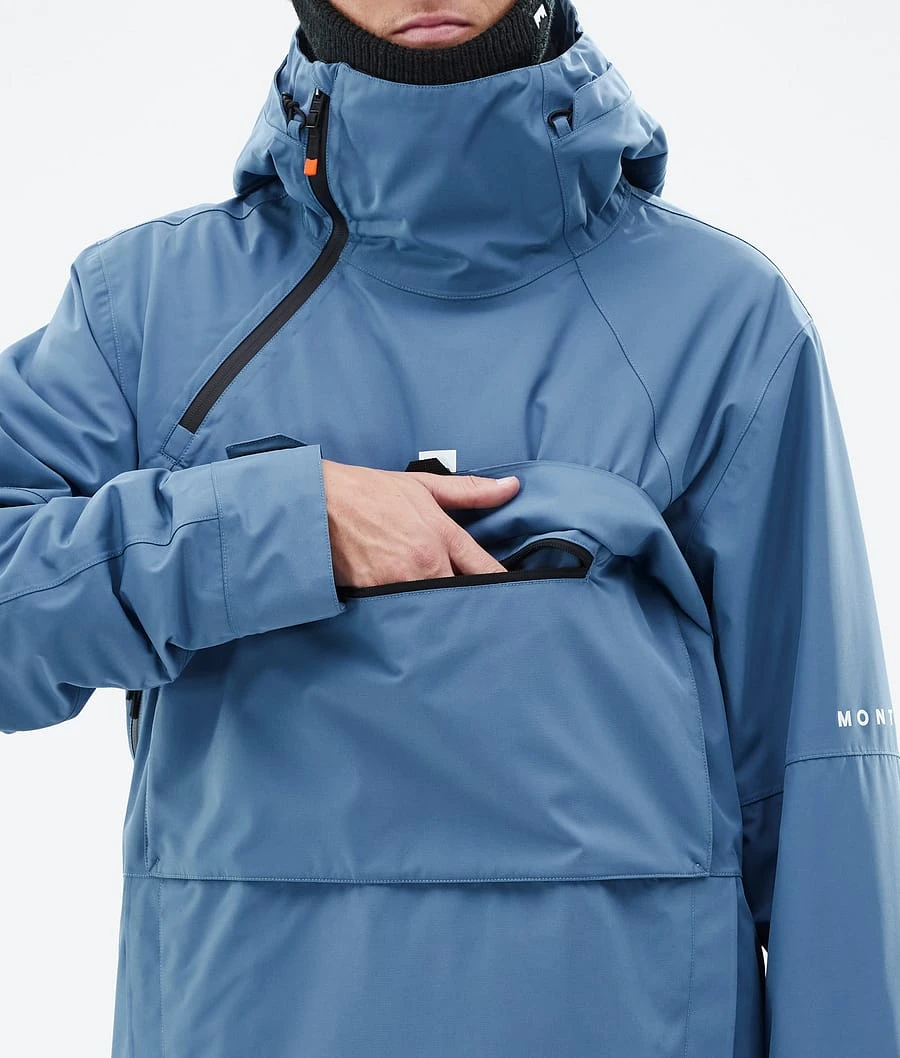 Dune Snowboard Jacket Men Blue Steel