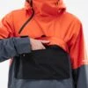 Dune Ski Jacket Men Orange/Black/Metal Blue