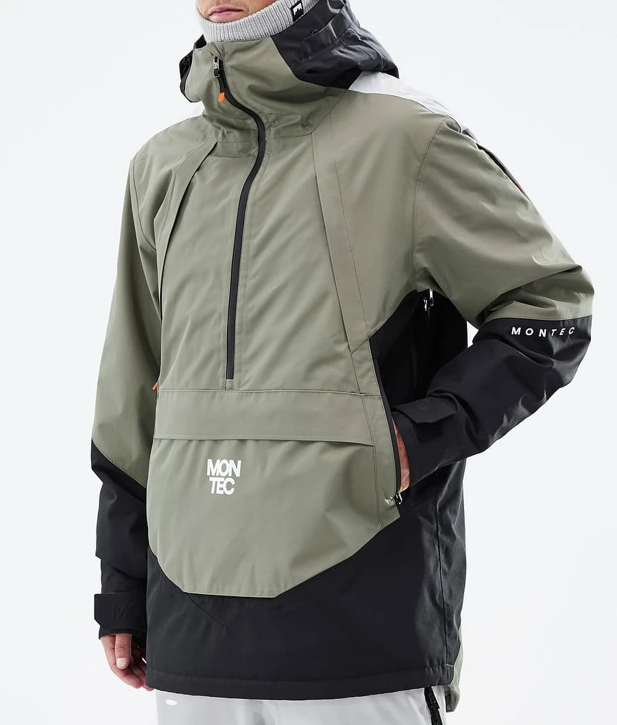 Apex Snowboard Jacket Men Greenish/Black/Light Grey - Image 9