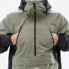Apex Ski Jacket Men Greenish/Black/Light Grey