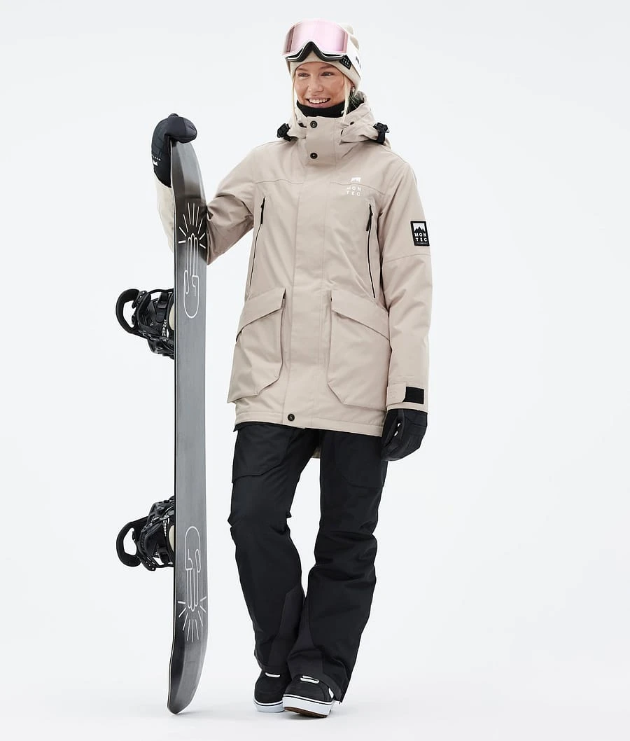 Virago W Snowboard Jacket Women Sand - Image 3
