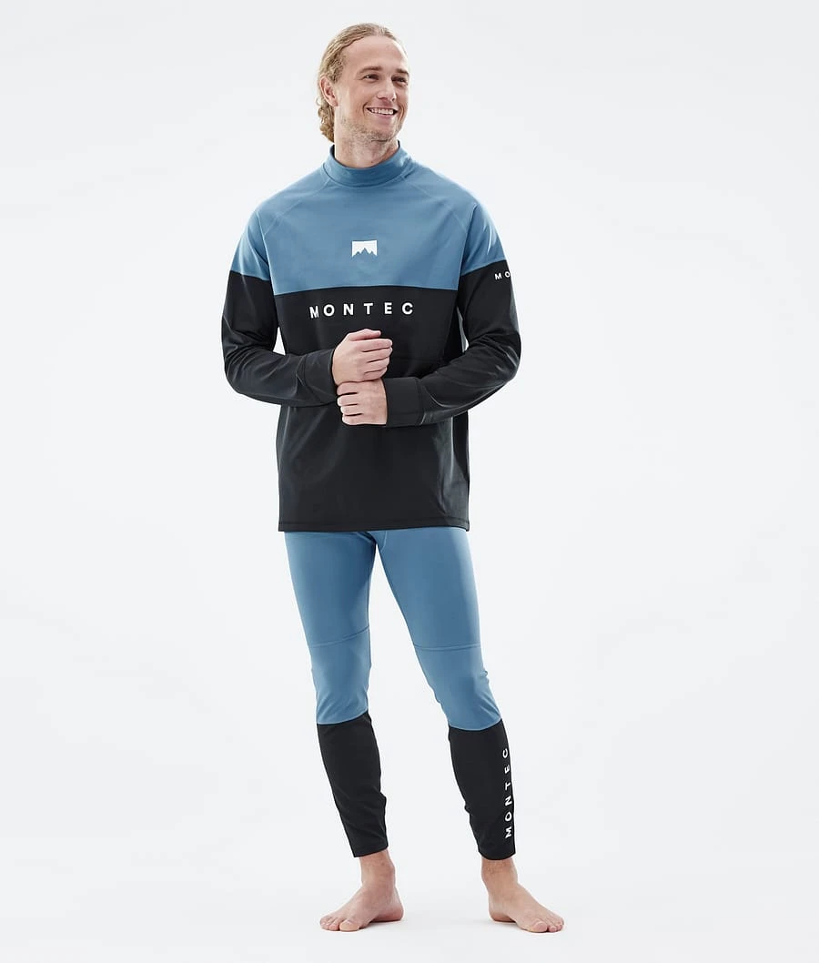 Alpha Base Layer Top Men Blue Steel/Black - Image 5