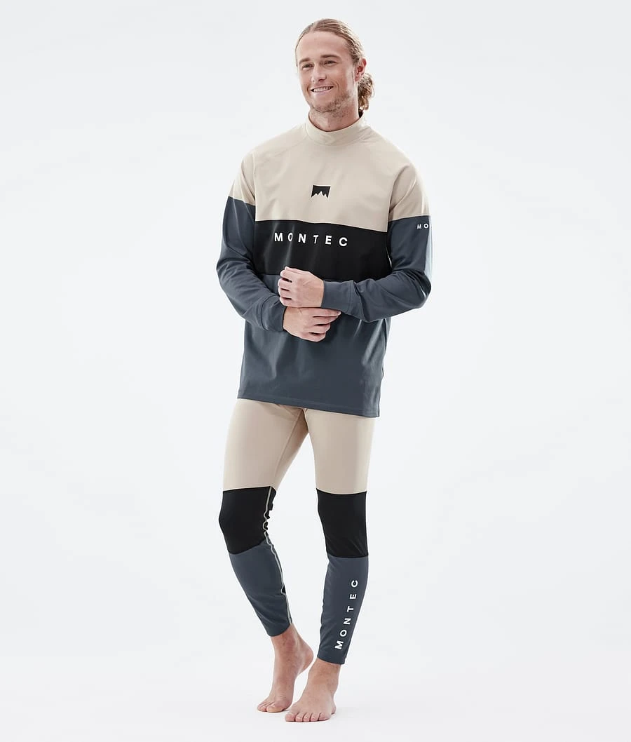 Alpha Base Layer Pant Men Sand/Black/Metal Blue - Image 4