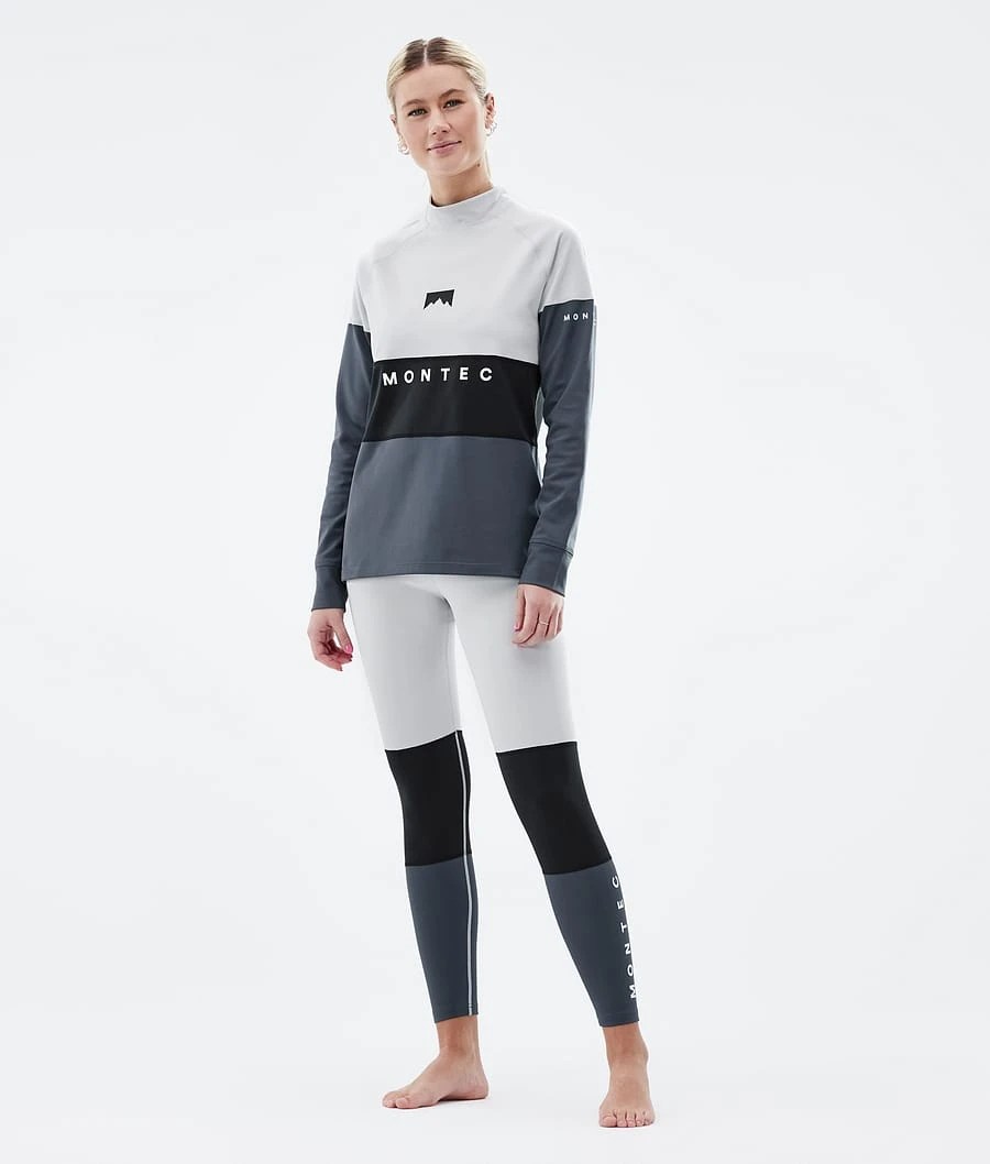 Alpha W Base Layer Top Women Light Grey/Black/Metal Blue - Image 5