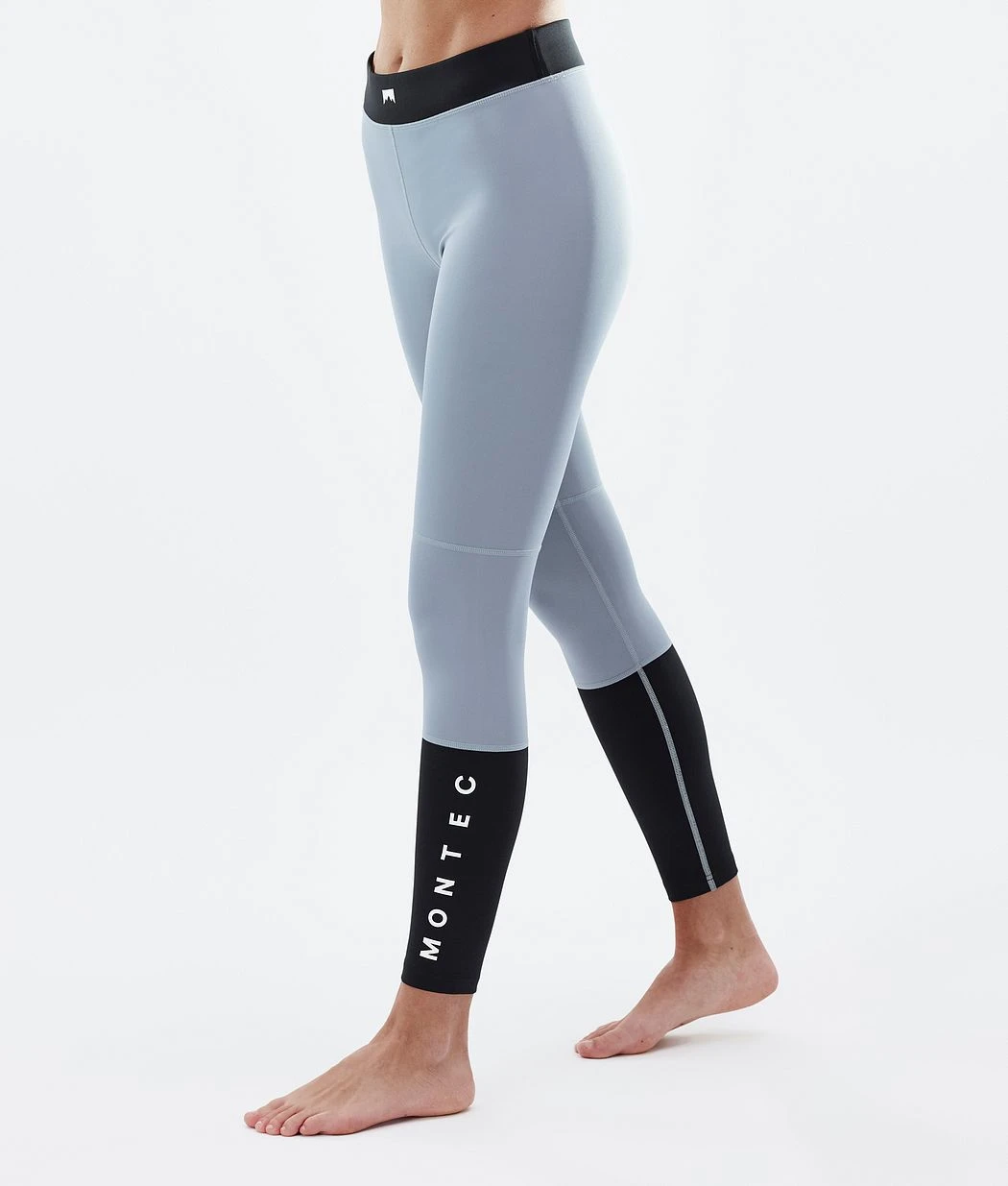 Alpha W Base Layer Pant Women Soft Blue/Black - Image 2