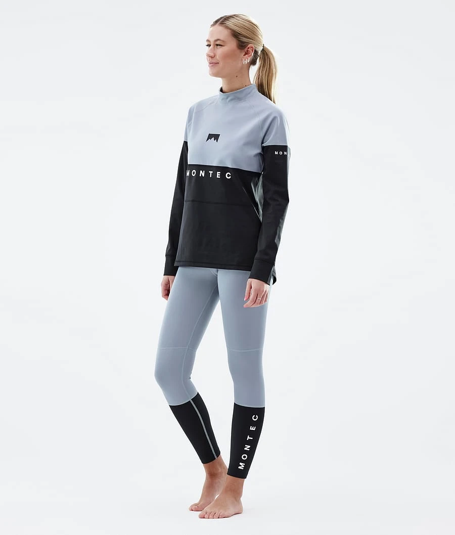 Alpha W Base Layer Pant Women Soft Blue/Black - Image 4