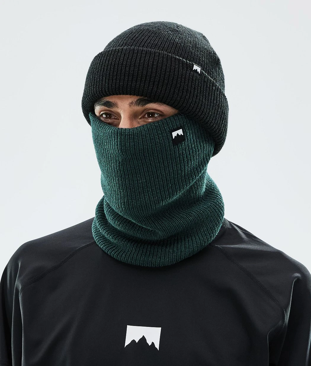 Classic Knitted Facemask Dark Atlantic - Image 3