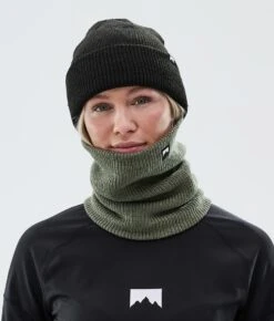 Classic Knitted Facemask Greenish