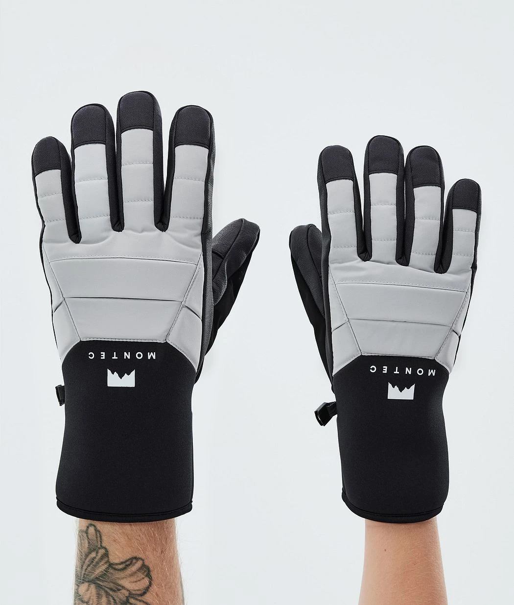 Kilo Ski Gloves Light Grey - Image 2