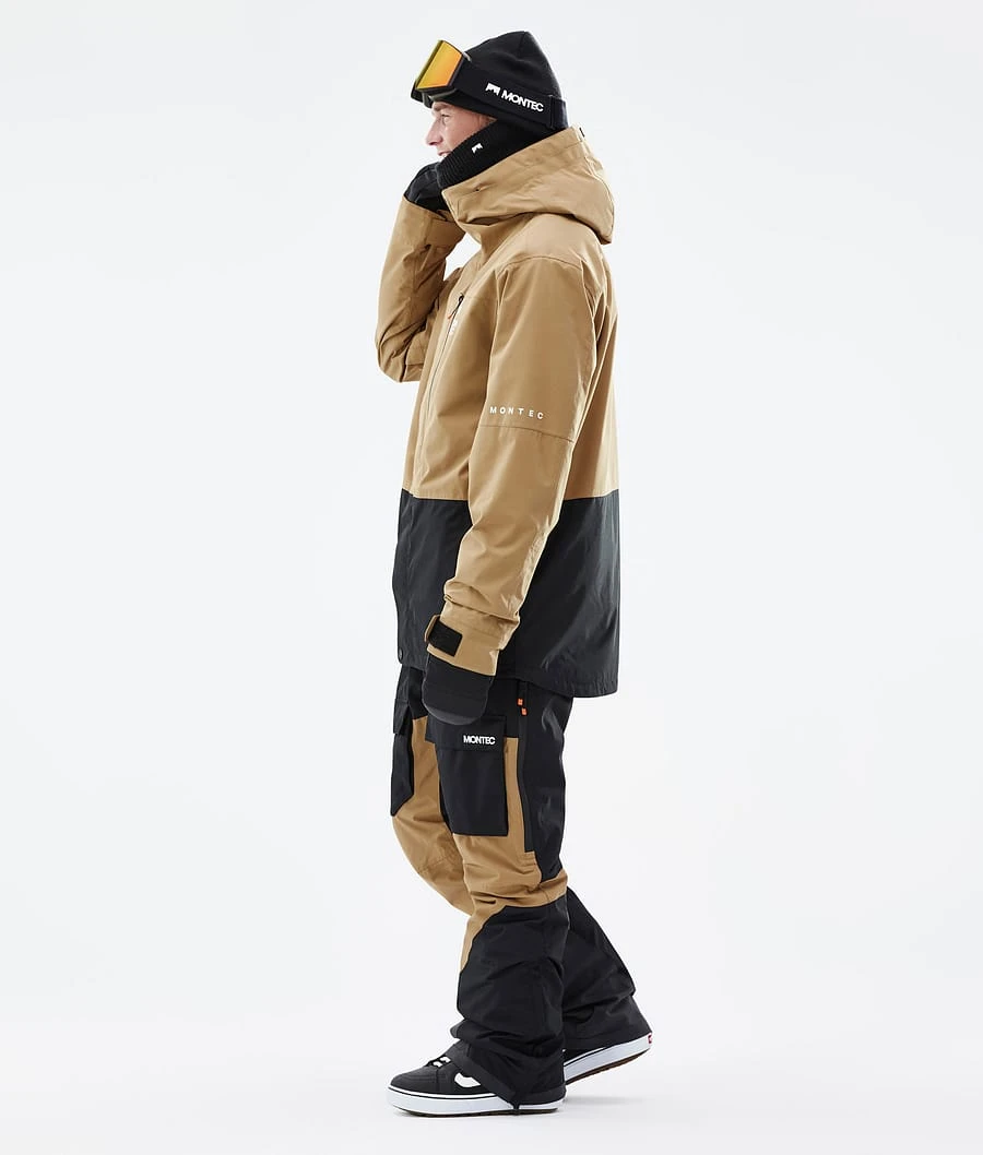 Fawk Snowboard Jacket Men Gold/Black - Image 4