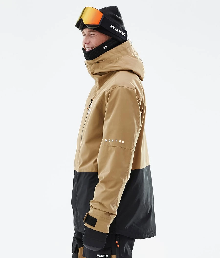 Fawk Snowboard Jacket Men Gold/Black - Image 6