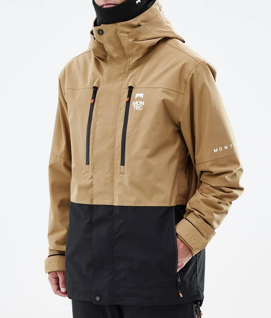 Fawk Snowboard Jacket Men Gold/Black - Image 8