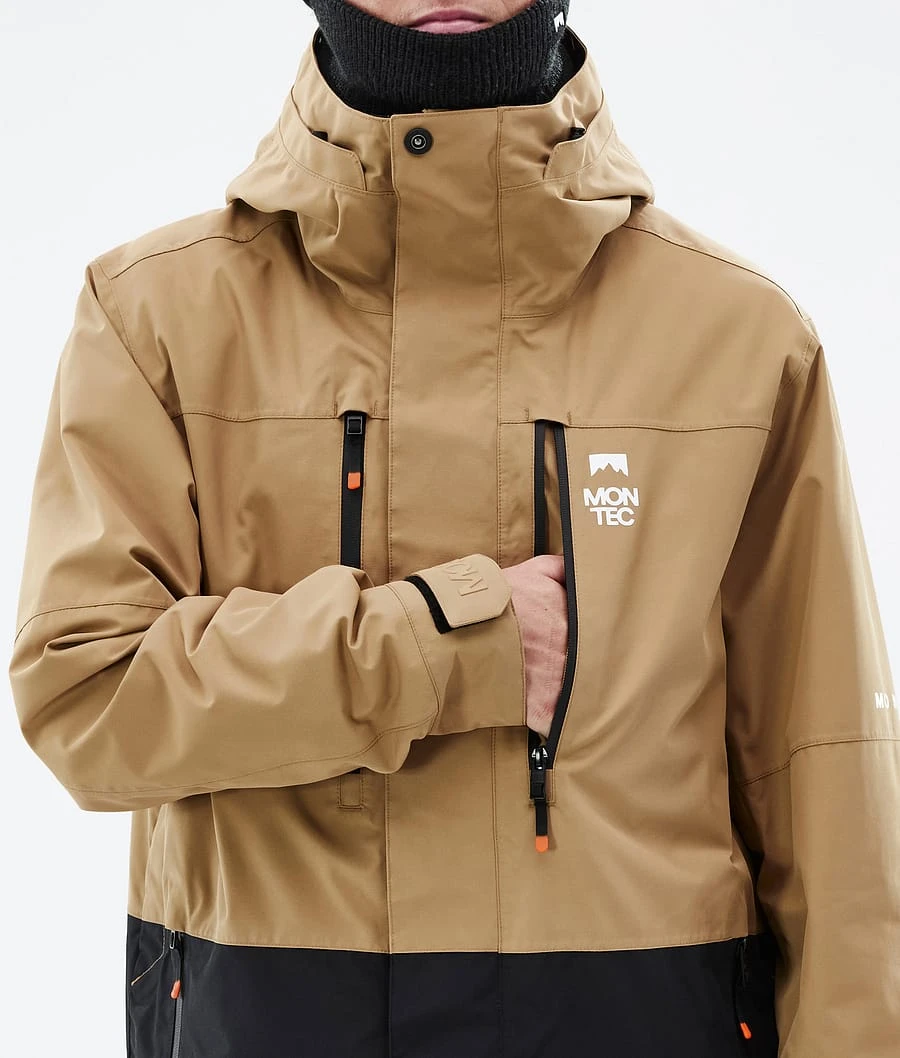 Fawk Snowboard Jacket Men Gold/Black - Image 9