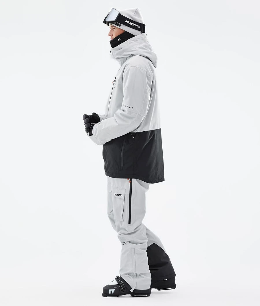 Fawk Ski Jacket Men Light Grey/Black - Image 5