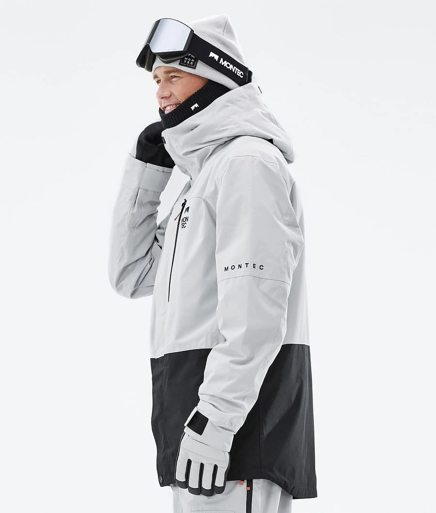 Fawk Ski Jacket Men Light Grey/Black - Image 7