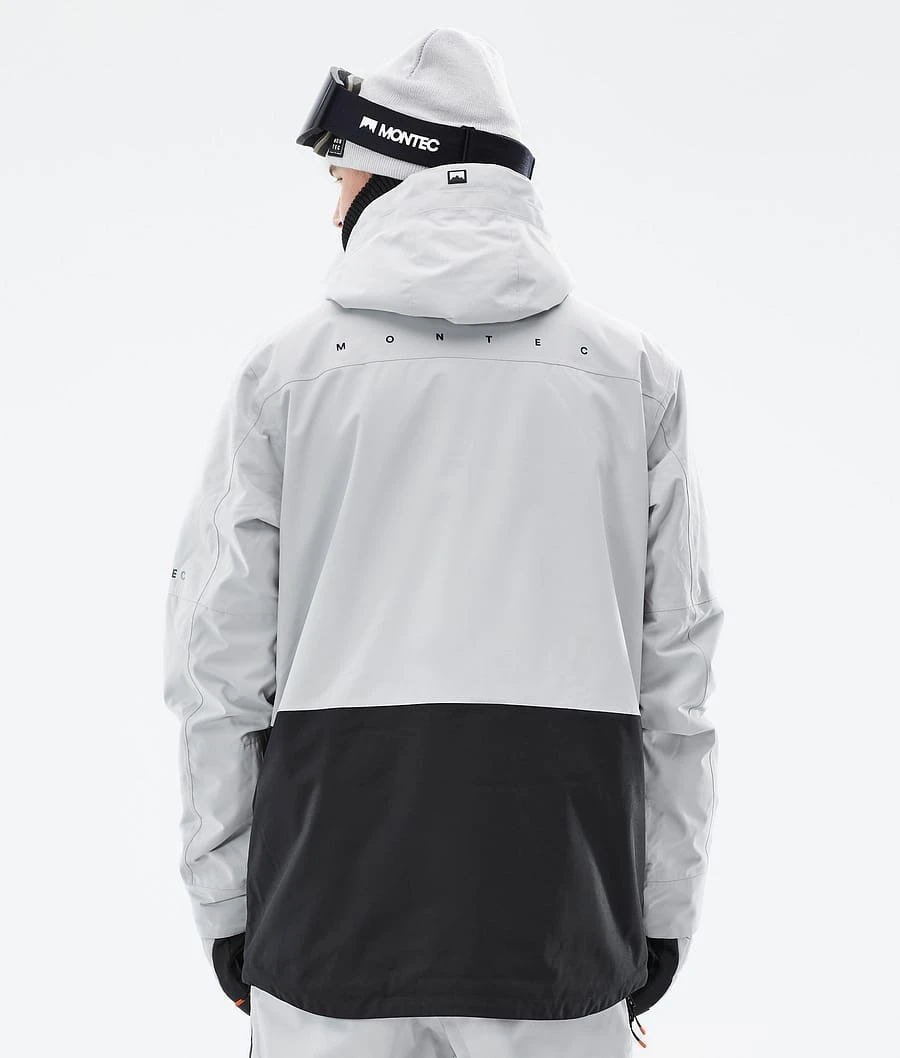 Fawk Ski Jacket Men Light Grey/Black - Image 8