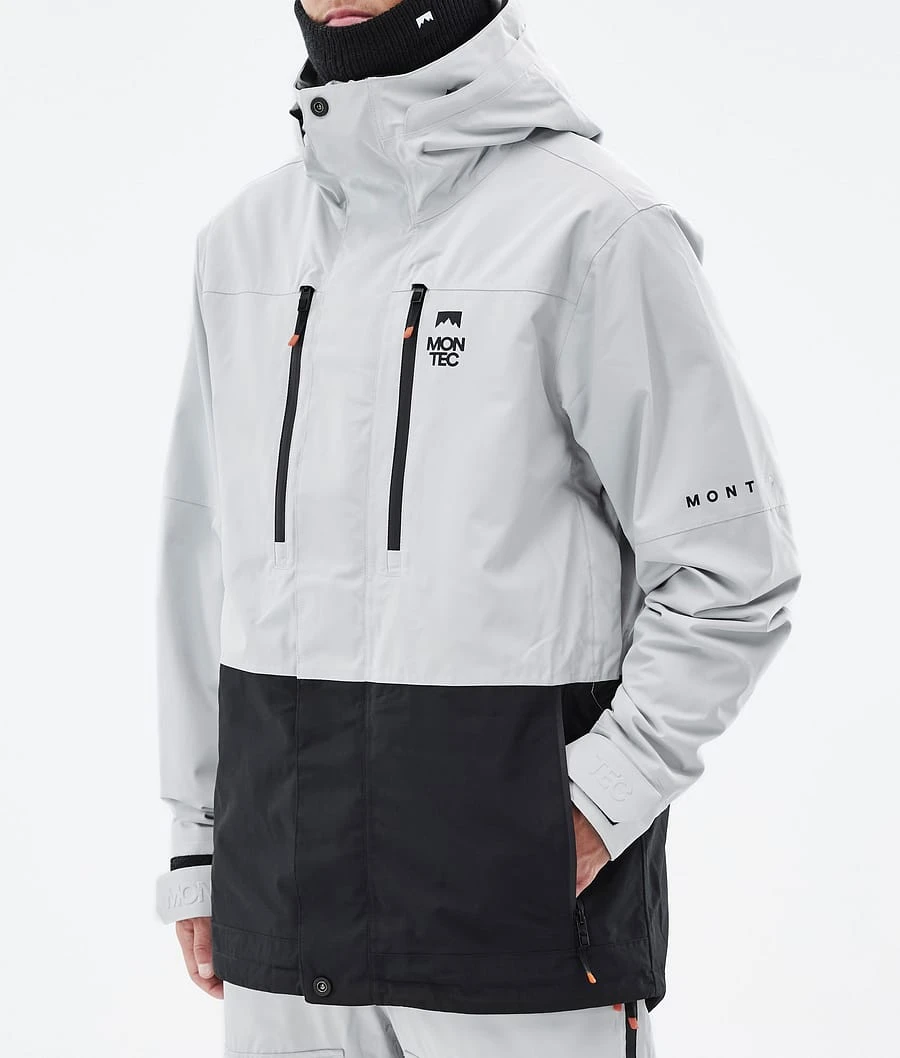 Fawk Ski Jacket Men Light Grey/Black - Image 9