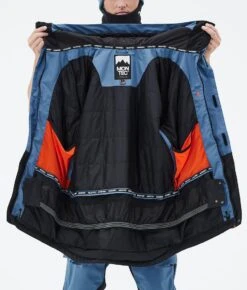 Fawk Ski Jacket Men Blue Steel/Black