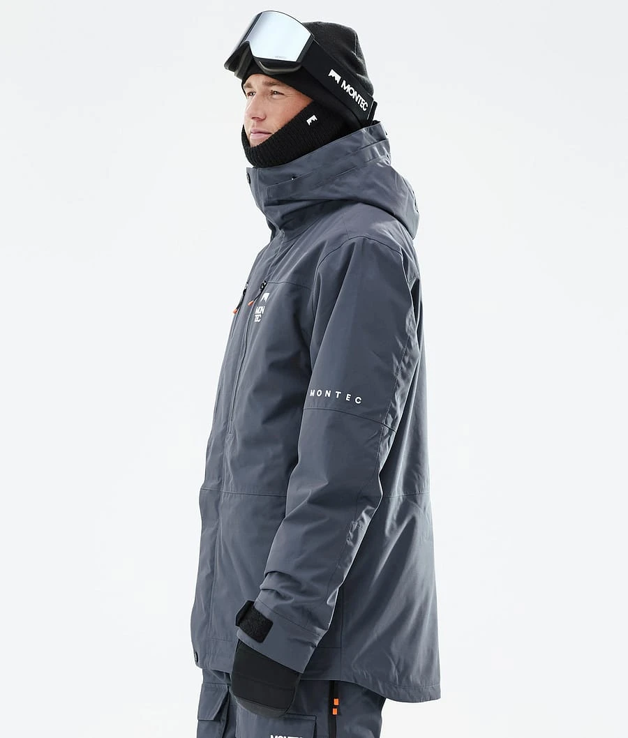 Fawk Ski Jacket Men Metal Blue - Image 7