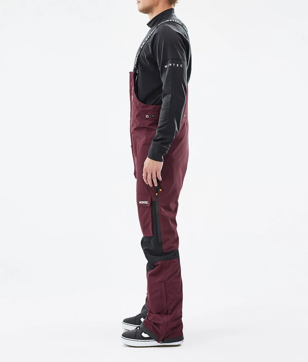 Fawk Snowboard Pants Men Burgundy/Black - Image 3