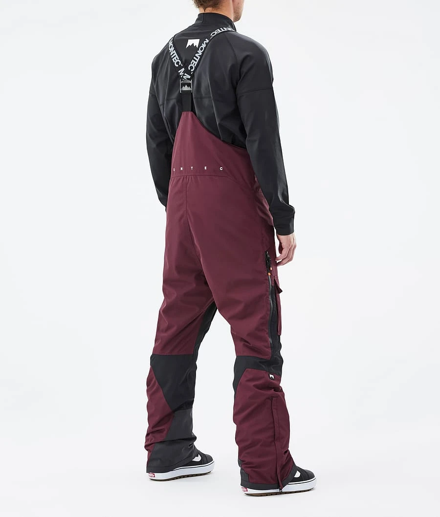 Fawk Snowboard Pants Men Burgundy/Black - Image 4