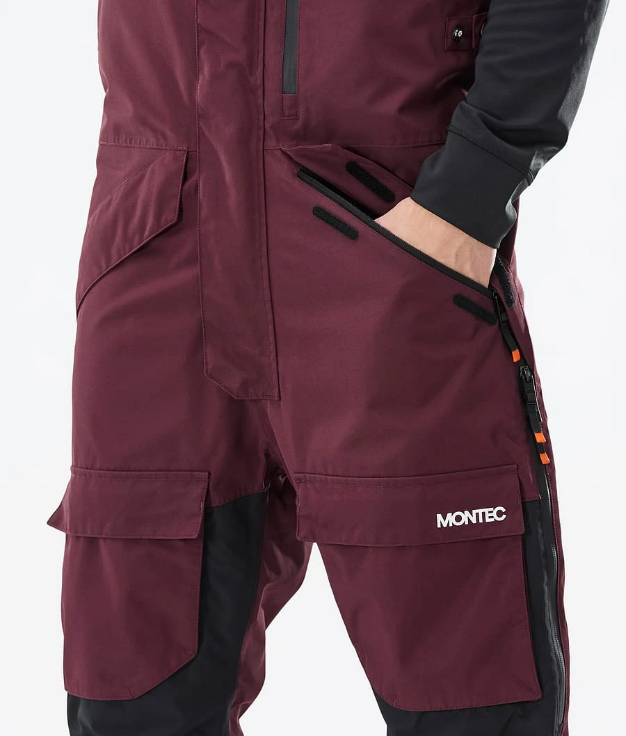 Fawk Snowboard Pants Men Burgundy/Black - Image 5