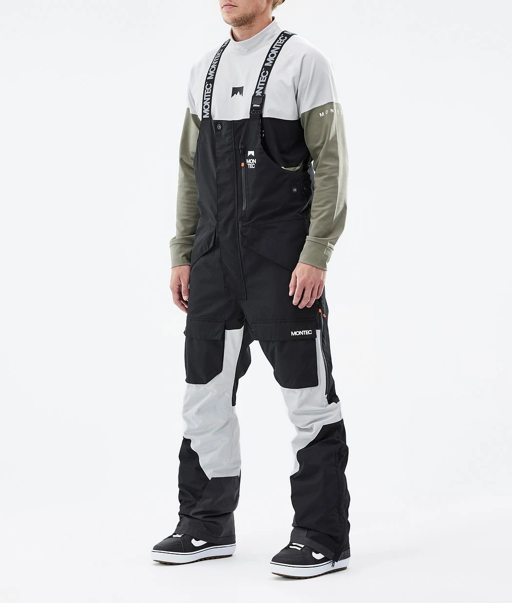 Fawk Snowboard Pants Men Black/Light Grey - Image 2