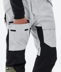 Fawk Ski Pants Men Light Grey/Black/Greenish