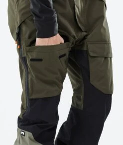 Fawk Snowboard Pants Men Olive Green/Black/Greenish
