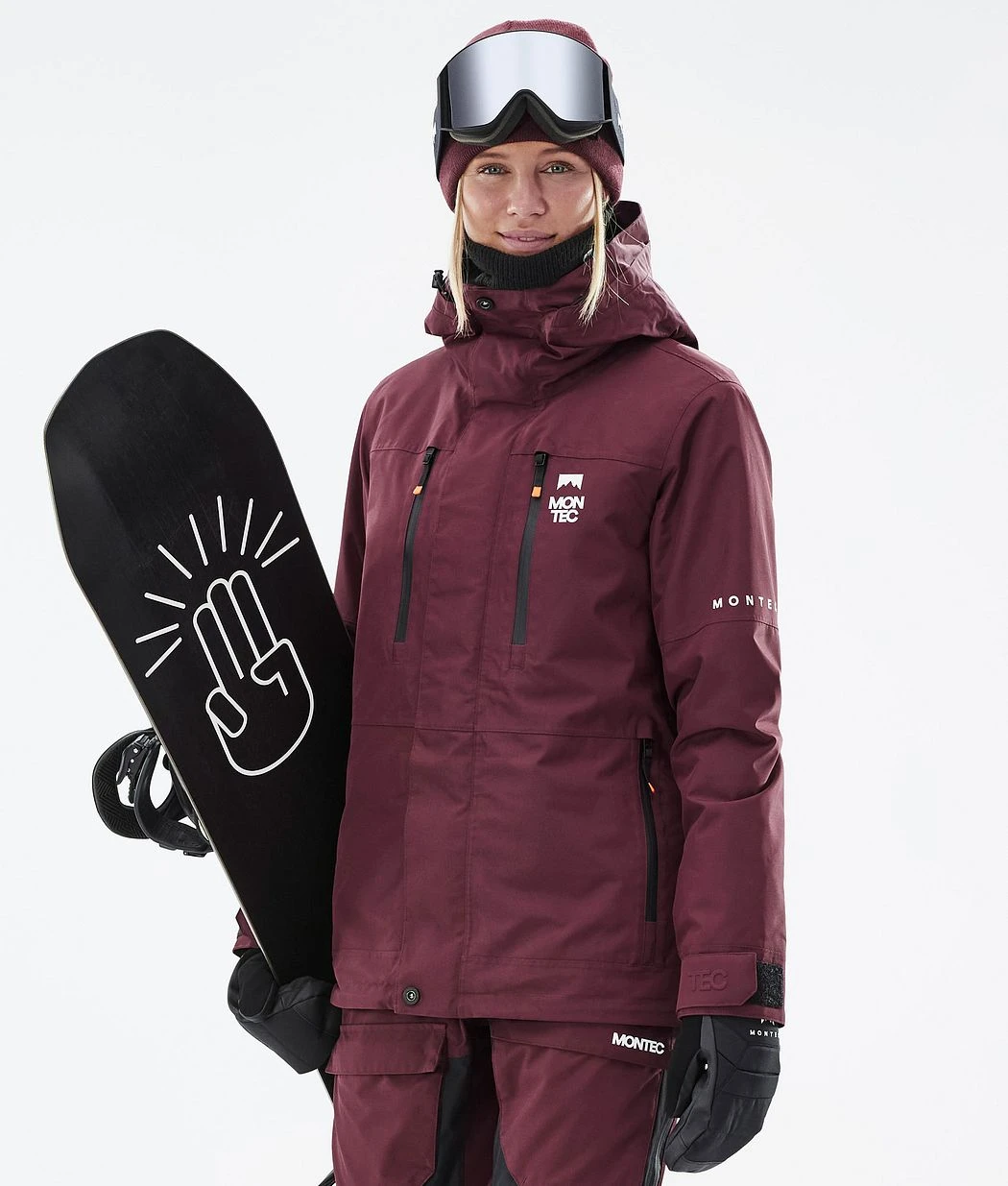Fawk W Snowboard Jacket Women Burgundy - Image 2